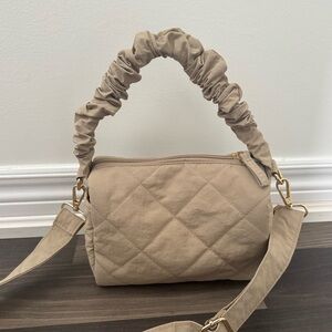 Quilted Beige Women's Bag